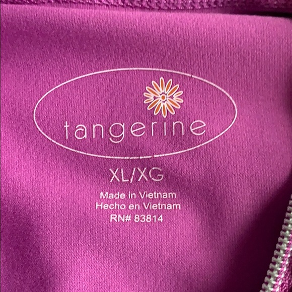 Tangerine Athletic Zip Up Jacket Size X-Large - Picture 6 of 8